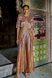 Blouse with Pant and Drape