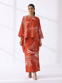 Red Kaftan Skirt