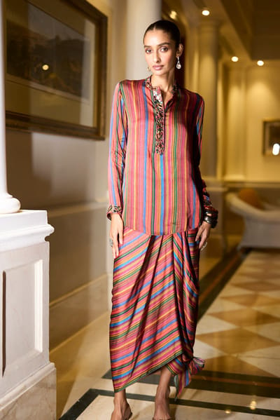 Mirror Embroidered Multicolour Top