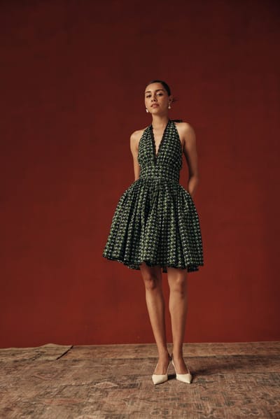 Guinguette Halter Dress
