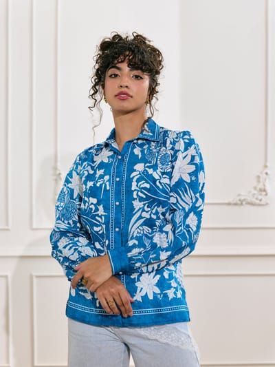 Stephanie Printed Blouse