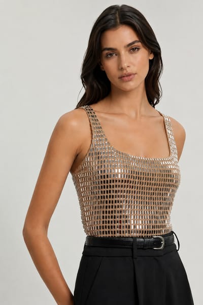 Premium Crystal Embellished Top