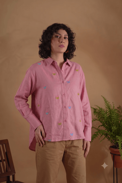 Tiny Crab Pink Shirt