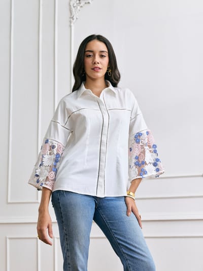 Cher 3D Embroidered Shirt