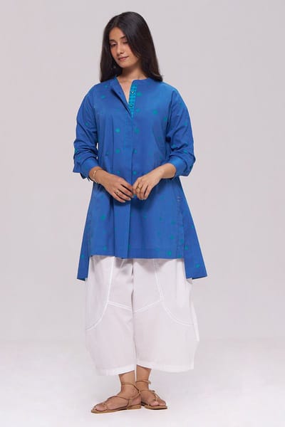 Denim Blue Pure Cotton Co-ord Set