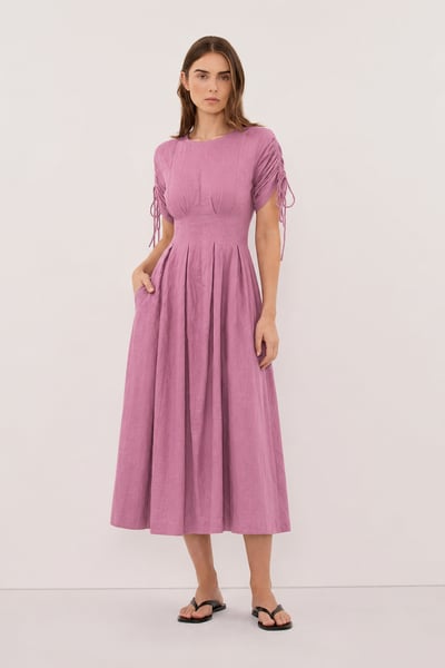 Solenne Linen Dress