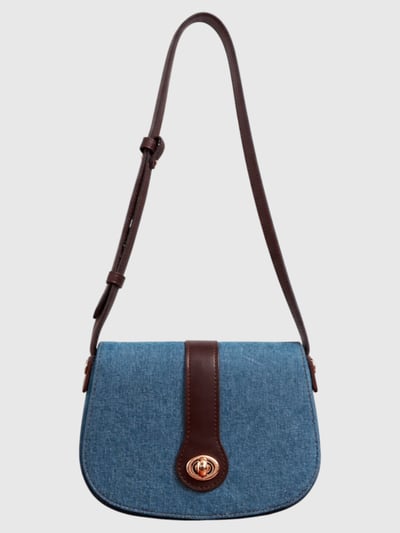 Orbit Sling - Light Denim and Coffee Brown
