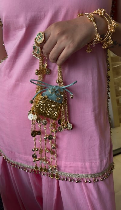 Suhag Batua Blue