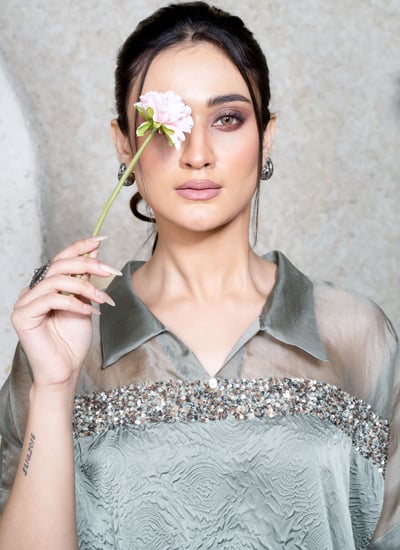 Olive Juno Kaftan Top
