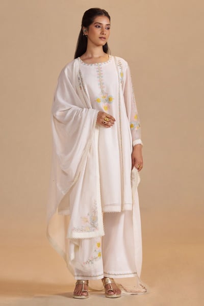 Gardenia Chanderi Festive Kurta Set