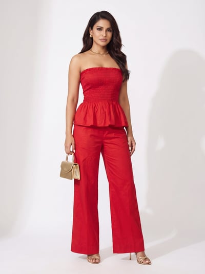Denim Flared Pants