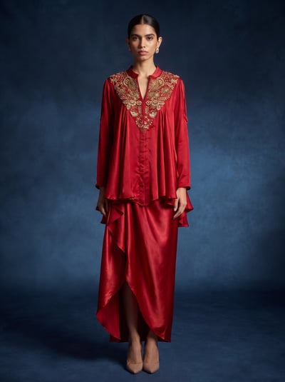 Red Poppy Co-ord Set