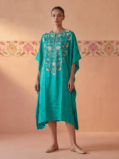 Kaftan Firozi Hs-182