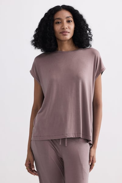 Relaxed Tee in Dusty Rose