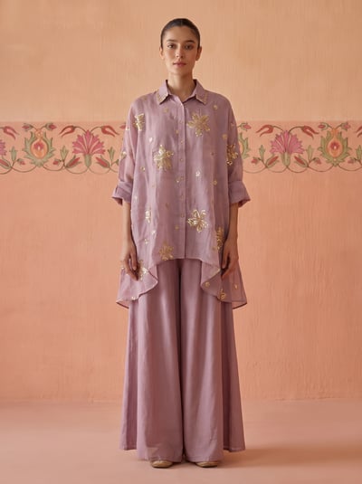 Co-ord Sets Lilac Ch-187 Co-ord Set