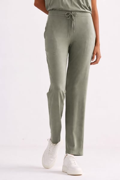 Wide Leg Pant in Olive
