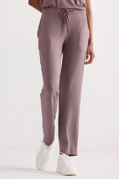 Wide Leg Pant in Dusty Rose