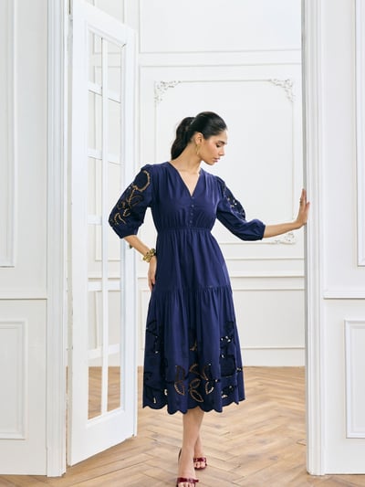 Diana Cutwork Embroidered Dress
