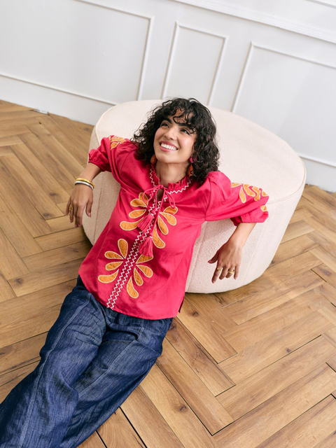 Margot Applique Top