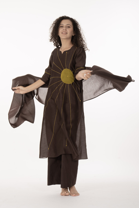 Cocoa Thread Art Dress Co-ord