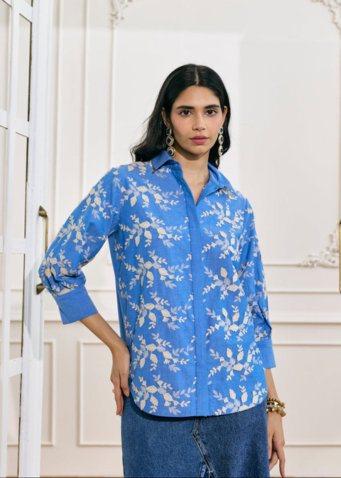 Helena 3D Embroidered Shirt