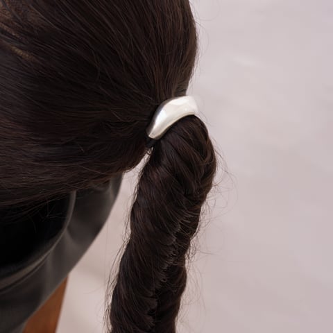 Wave Hair Band Silver