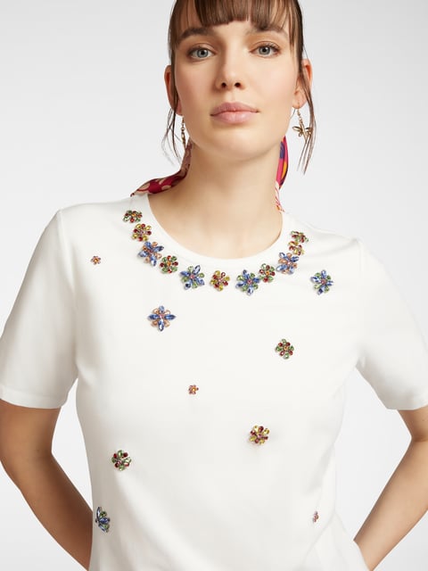 Embellished Floral Tee