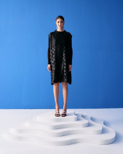 Mermaid Textured Dress