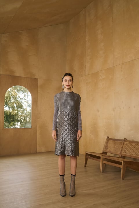 Mermaid Textured Dress