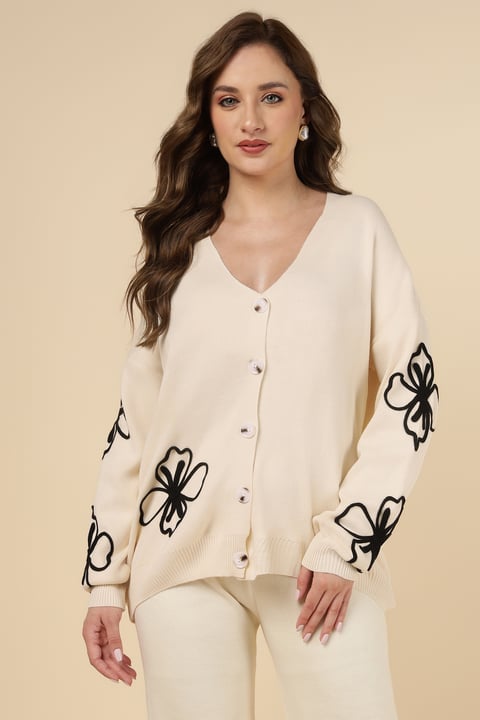 Big Floral Embroidered Co-Ord Set