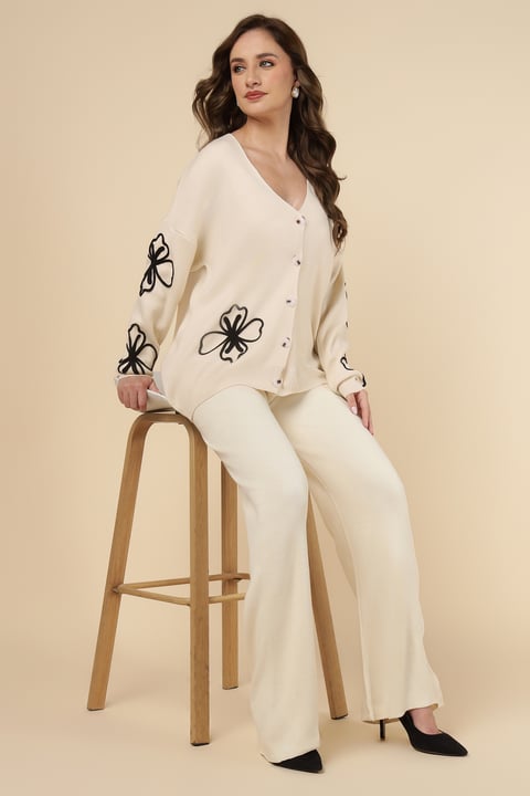 Big Floral Embroidered Co-Ord Set