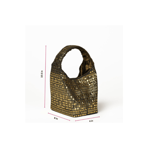 Paris Festive Party Bag Gold Black