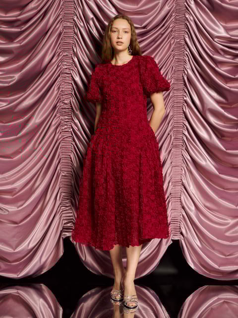 Cabaret Floral Midi Dress