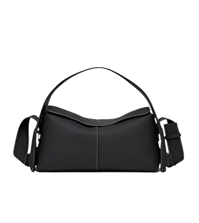 Pelle - Ladies Leather Baguette Bag Black