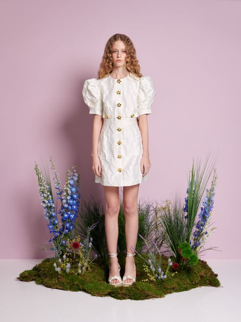 Anemone Jacquard Mini Dress