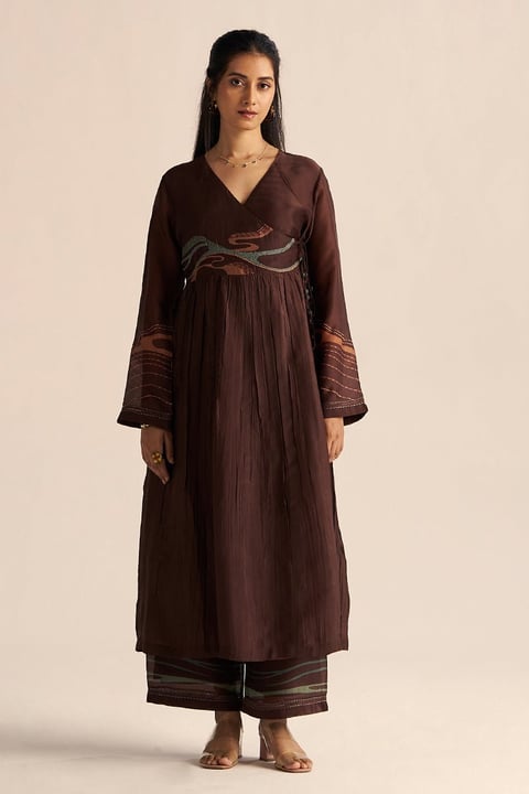 Dark Chocolate Silk Co-ord Set