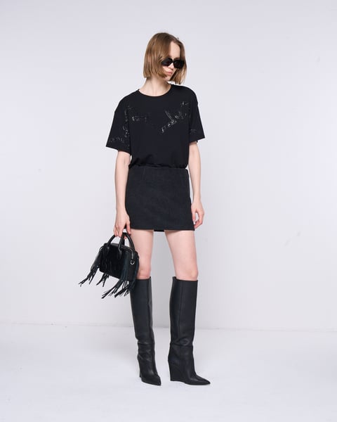 T-Shirt with Rhinestones