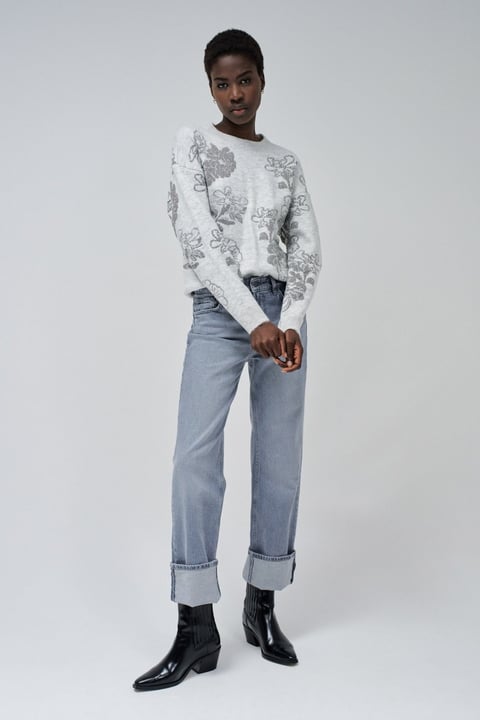 Knitted Jacquard Sweater
