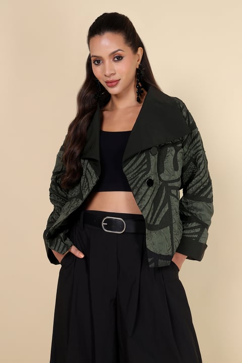 Geometric Textured Jacket