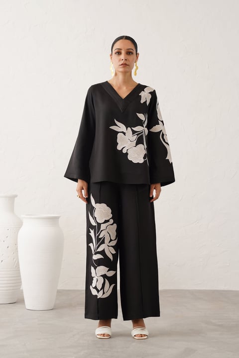 Sehaj Moss Crepe Matching Set