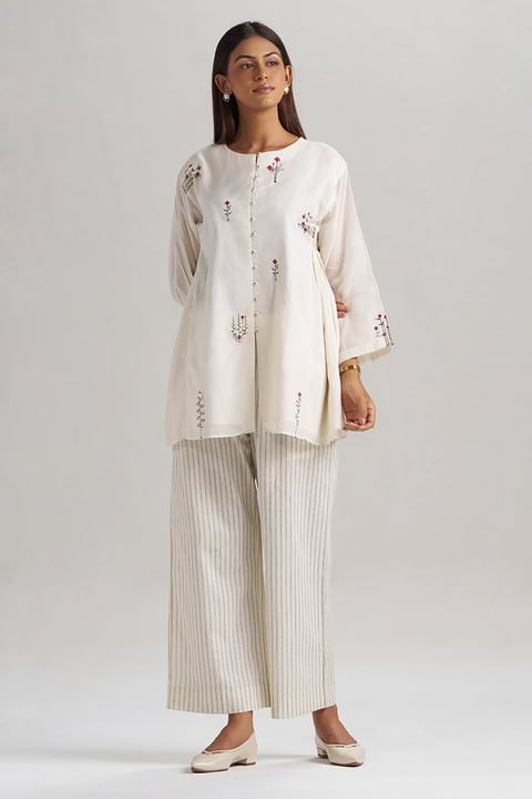 Ivory Mul-Mul Co-ord Set