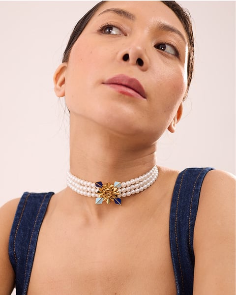 Iliana Pearl Choker