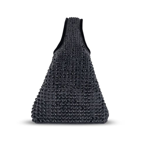 Paris Festive Black Crystal Party Bag