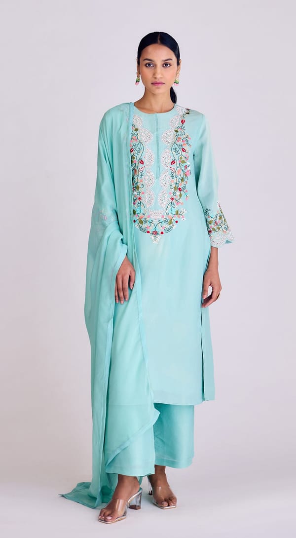 Tissue Suit Set — Basanti Kapde aur Koffee