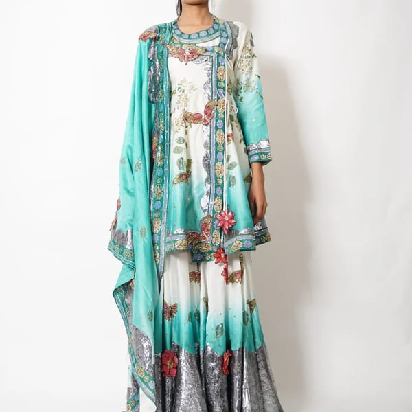 1723 -61 Saumya-Three Pc Garara Set — NAVYA CUSTOM