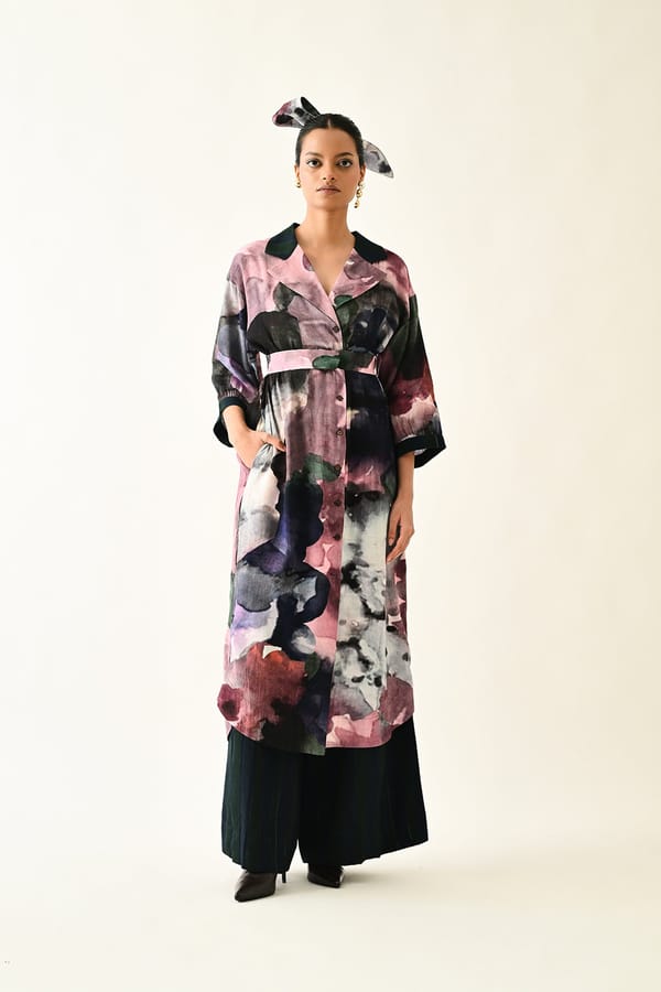 Twilight Bloom Trench Set — Ofrida