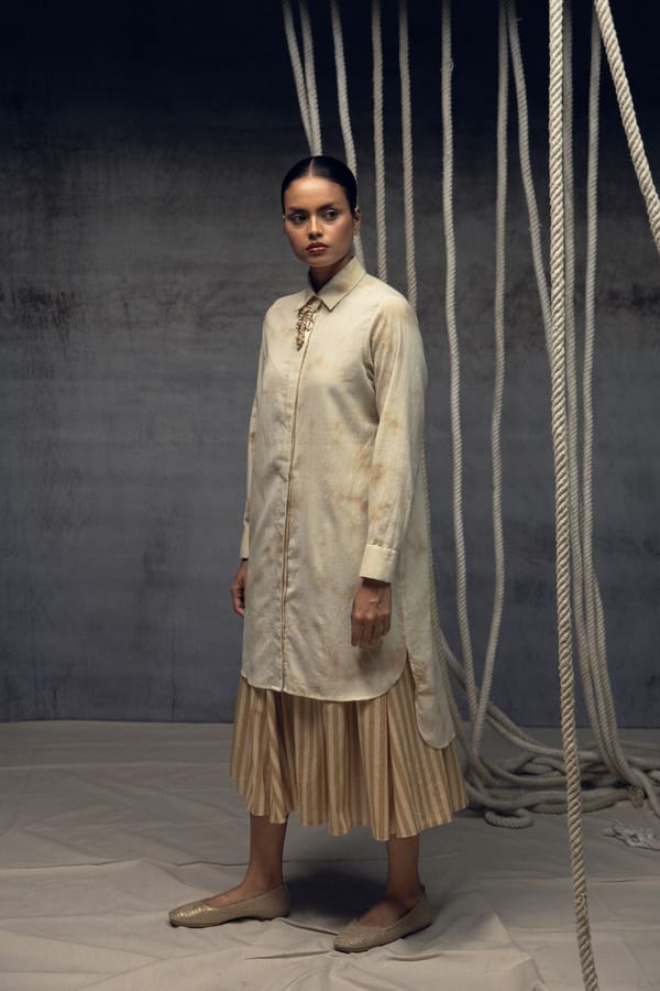 Linear Stripe Skirt — Kritika Murarka