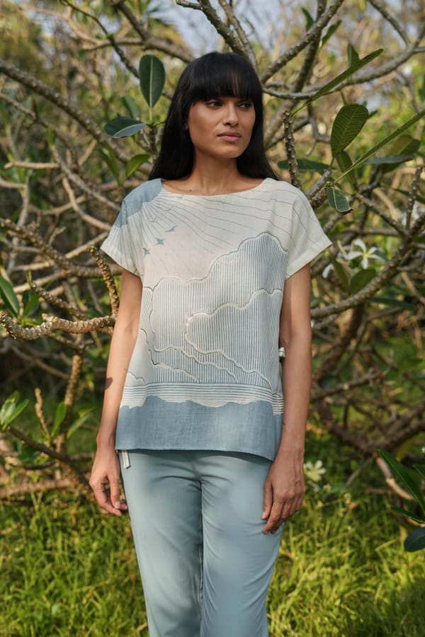 Silver Linning Zoya Top — Kaveri