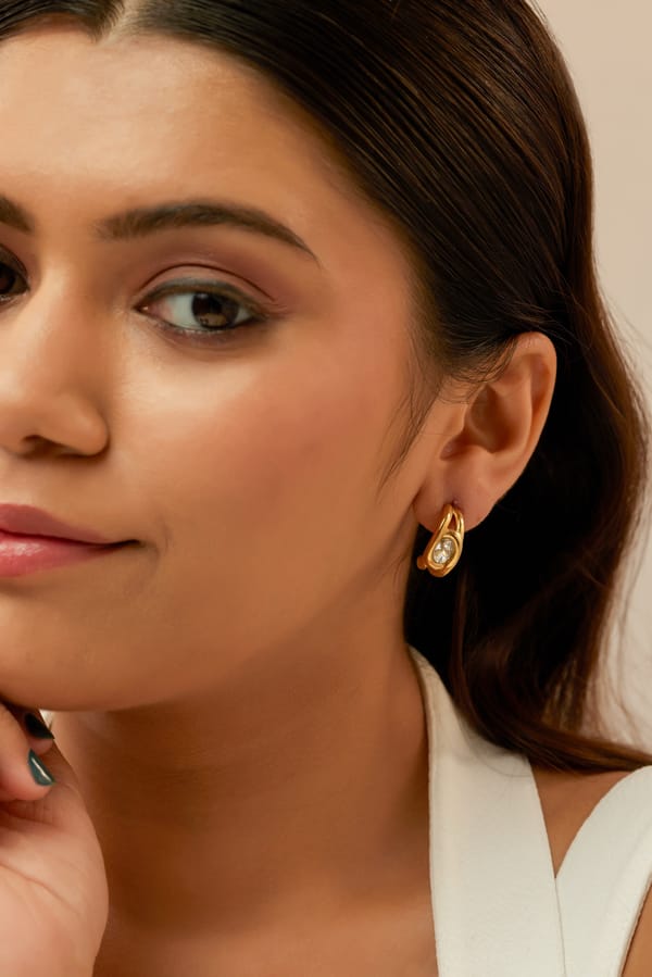 Tara Earrings - Waterproof, 18k Gold Plated — Amossh