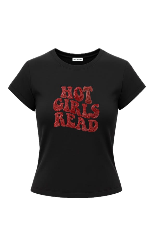 Hot Girls Read Baby Tee — Past Modern